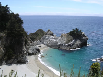 Waterfall Near Big Sur